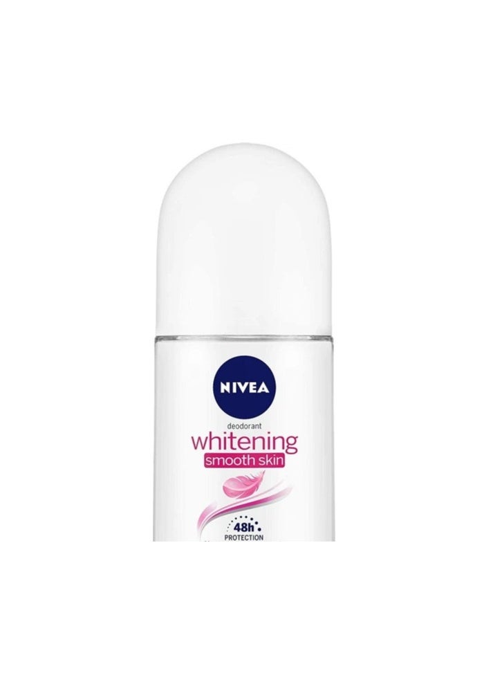 Nivea Roll On Anti Persitant Deodorant Whitening + Fresh Natural + Pearl & Beauty For Women 50 Ml Each - Image 2
